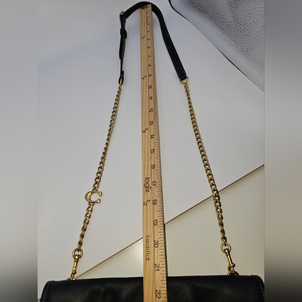 Coach Foldover Cut Out Clutch Crossbody, Style CA359 - Picture 10 of 15